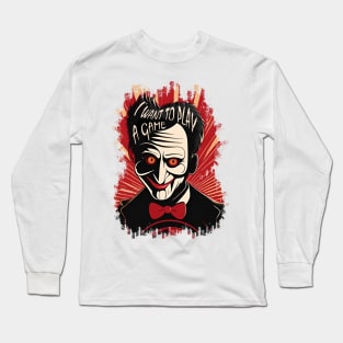 SAW X ( saw 10 ) I Want To Play A Game movie billy puppet Long Sleeve T-Shirt